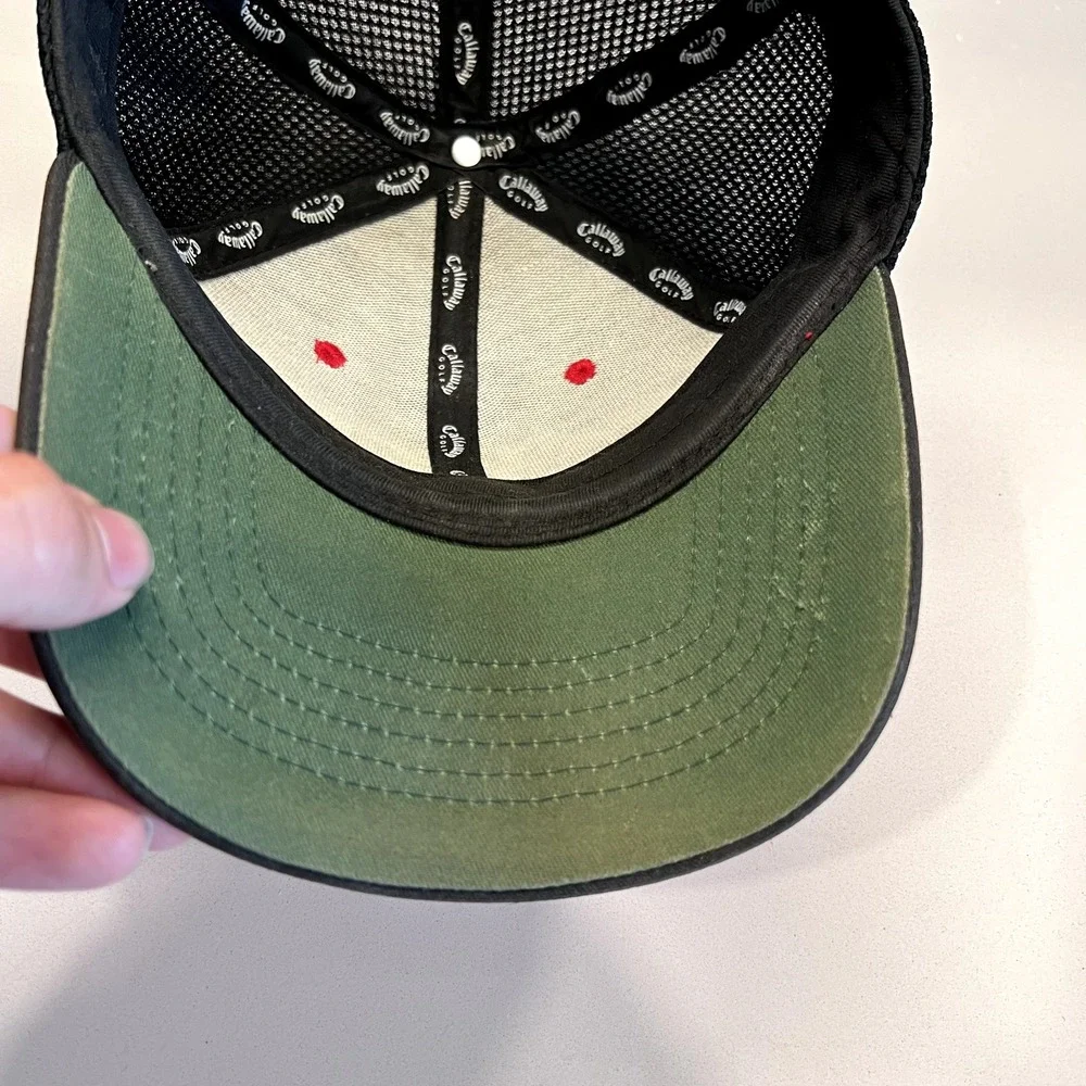 Callaway Hat‎ Cap Strap Back Red Black Golf Golfer Casual Mens Golfing - Picture 5 of 11
